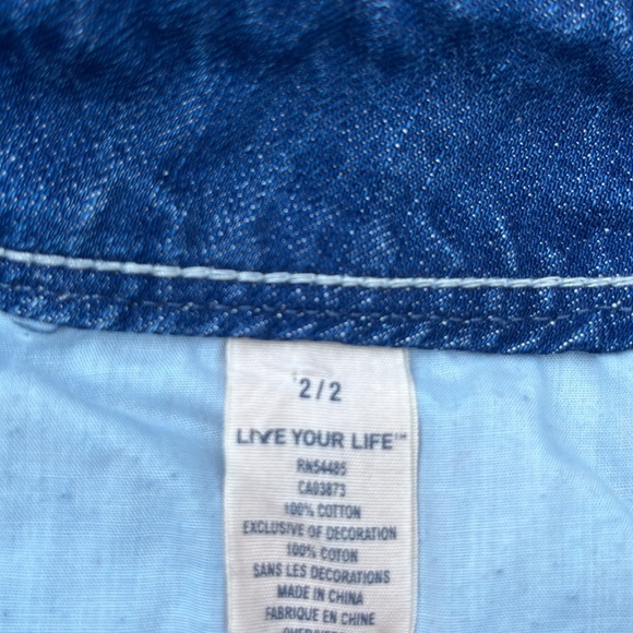 Dark Denim Mini Skirt - Picture 3 of 4